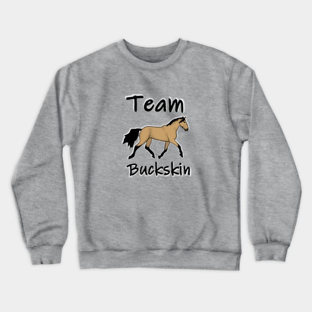 Team Buckskin horse Crewneck Sweatshirt by RedHeadAmazona